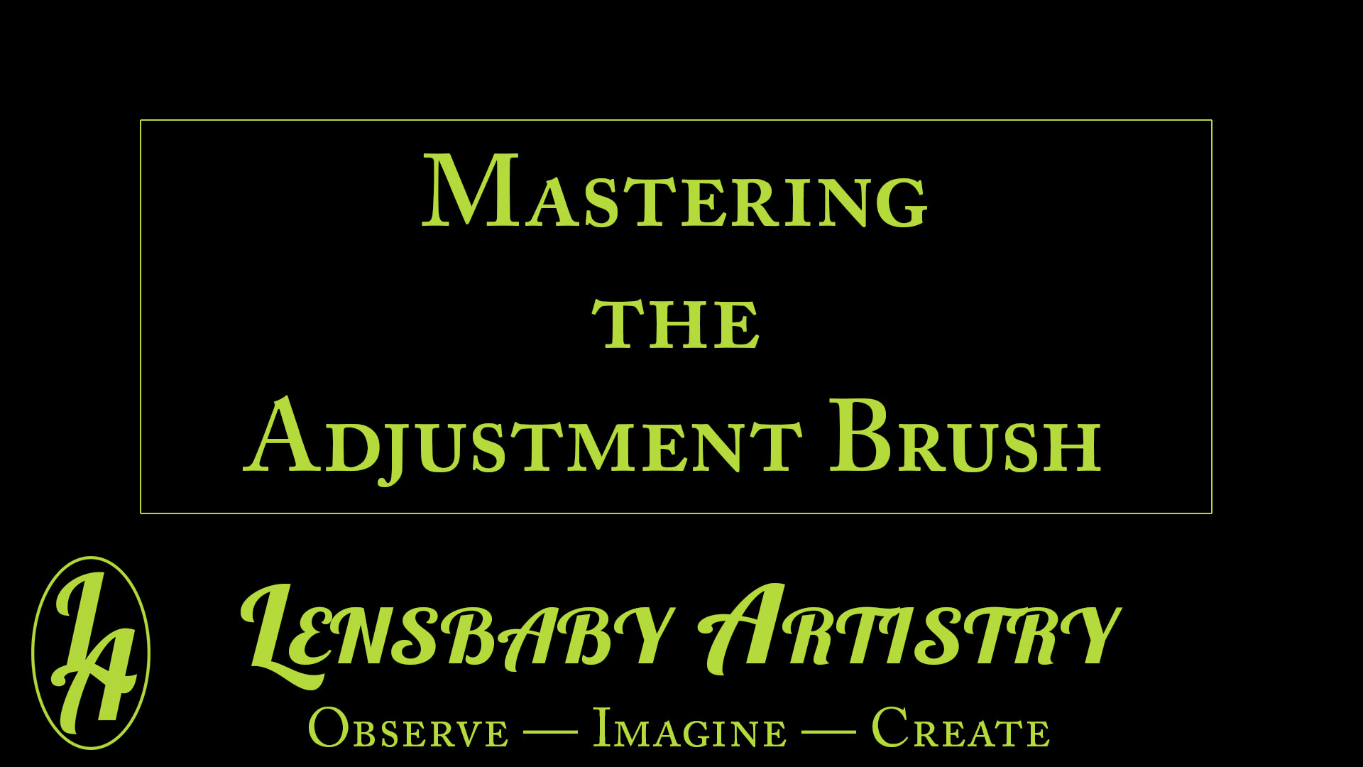 Adjustment Brush