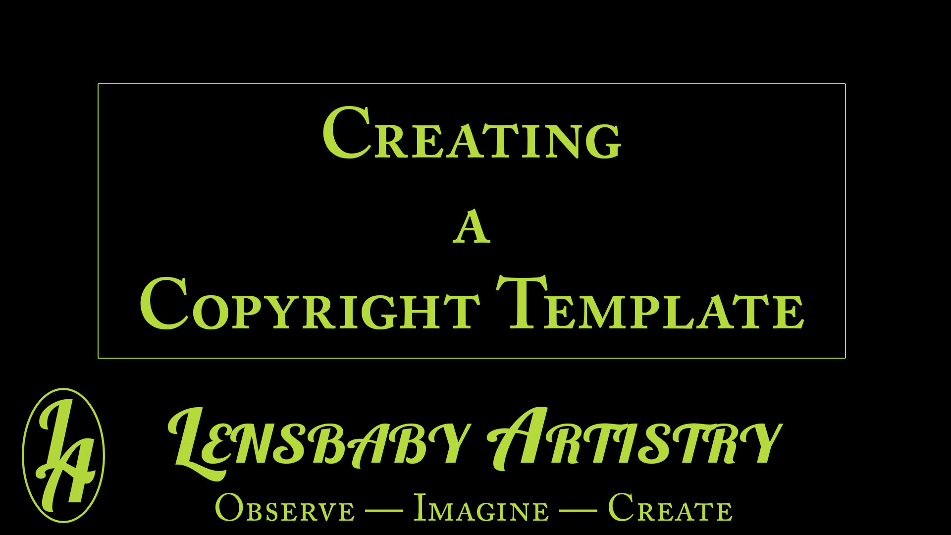 Copyright Template