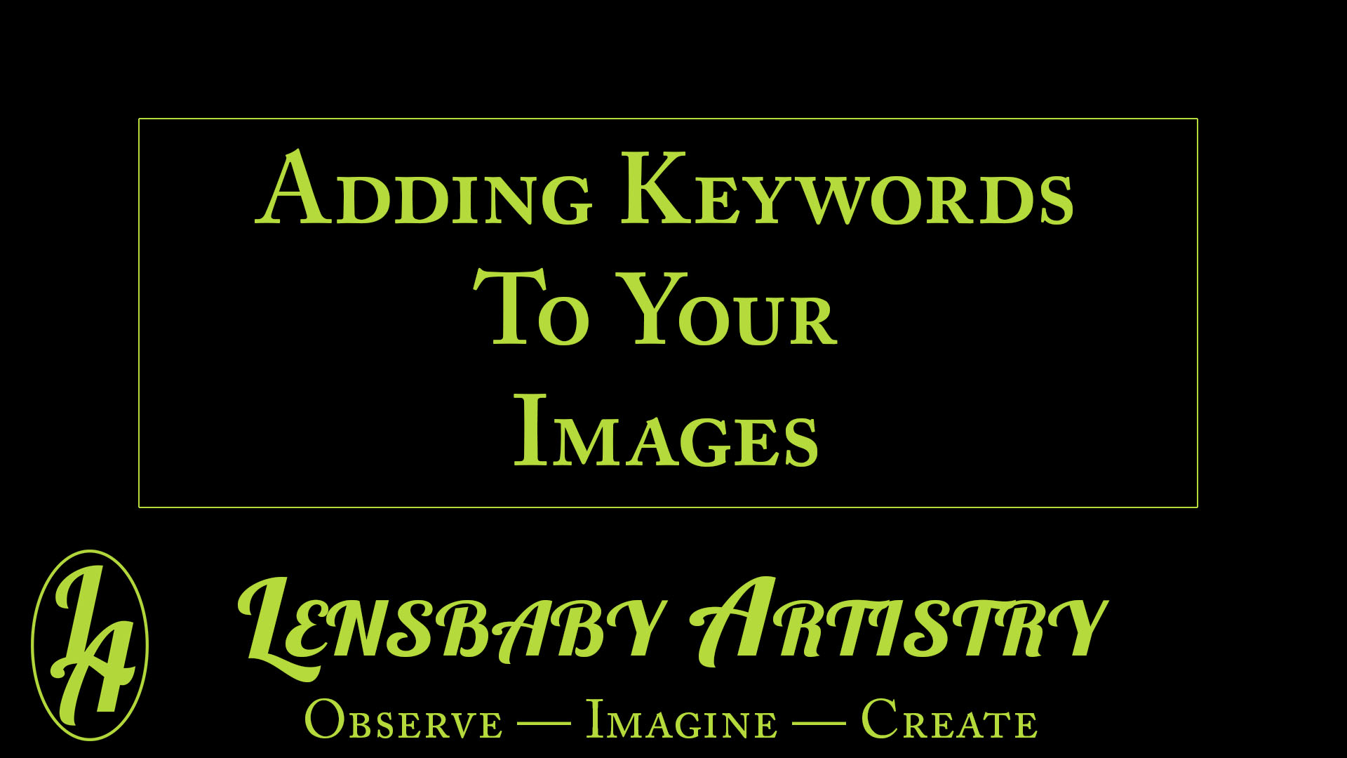 Adding Keywords